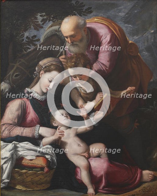 The Rest on the Flight into Egypt, 16th century. Creator: Santi di Tito (1536-1603).