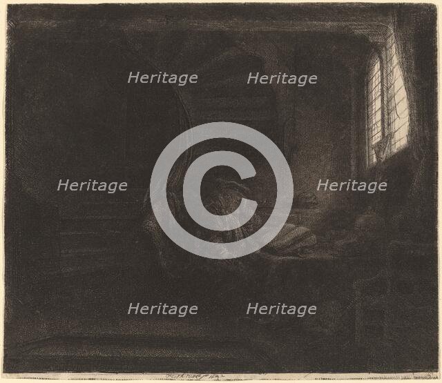 Saint Jerome in a Dark Chamber, 1642. Creator: Rembrandt Harmensz van Rijn.