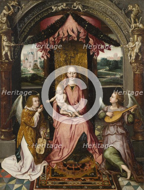 Madonna and Child. Detail from the "St John Altar". Creator: Unknown.