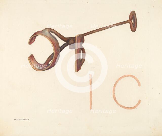 Branding Iron, c. 1942. Creator: Elizabeth Johnson.