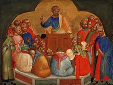 Apostle Peter Preaching (Predella Panel), ca 1370. Creator: Veneziano, Lorenzo (active 1356-1372).
