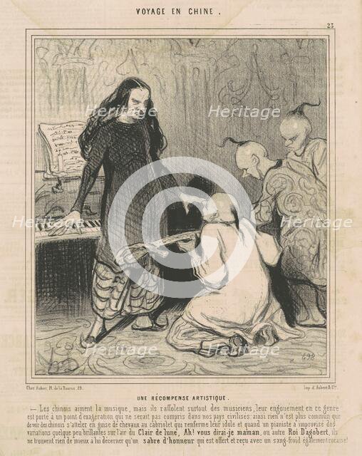 Une Récompense Artistique, 1844. Creator: Honore Daumier.