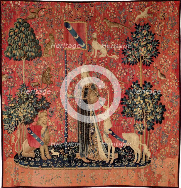 Le Toucher, tenture de la Dame à la licorne, c. 1500. Creator: Anonymous master.