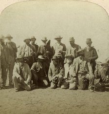 General Cronje's principal commanders after surrendering, South Africa, Boer War, 1900.Artist: Underwood & Underwood