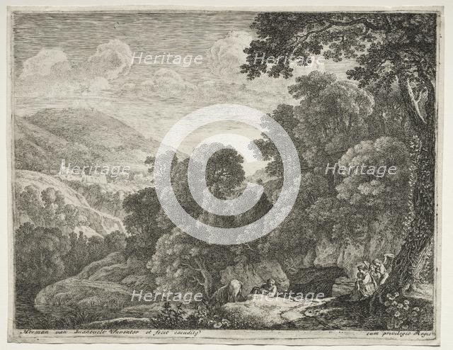 The Flight into Egypt: The Cave. Creator: Herman van Swanevelt (Dutch, c. 1600-1655).