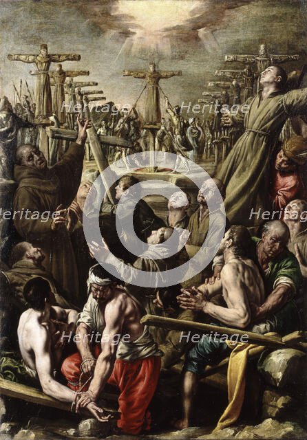 The Martyrdom of Nagasaki, after 1627. Creator: Tanzio da Varallo (Antonio d'Enrico) (around 1582-1633).