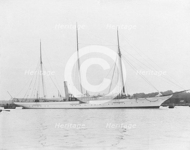 The steam yacht 'Jason'. Creator: Kirk & Sons of Cowes.