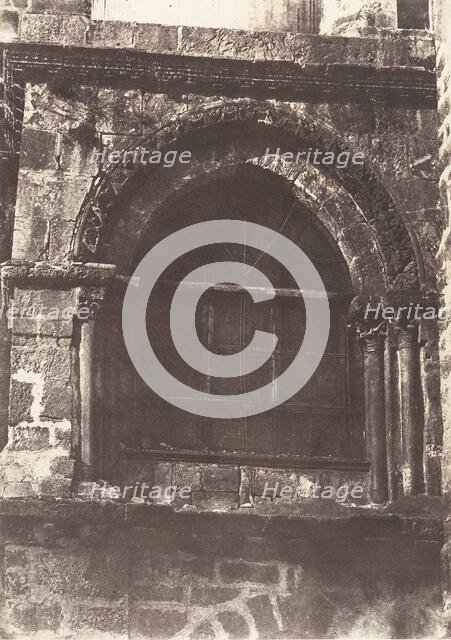 Jérusalem, Saint-Sépulcre, Détails de la Chapelle du Calvaire, 1854. Creator: Auguste Salzmann.