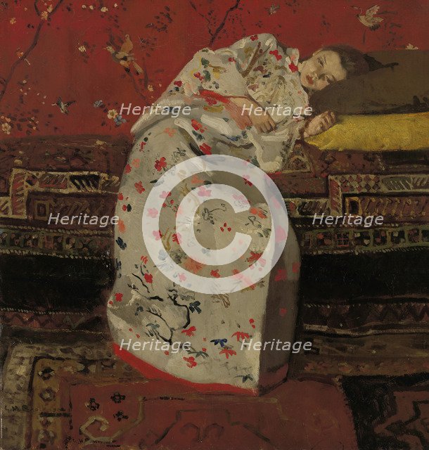 Girl in a White Kimono, ca 1894.