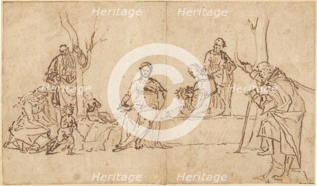 The Madonna and Child with Saints in a Landscape (Sacra Conversazione), 1500/1510. Creator: Vittore Carpaccio.