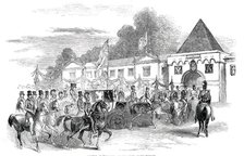 Arrival of the Queen at the Lodge, Castle Howard, 1850. Creator: Unknown.