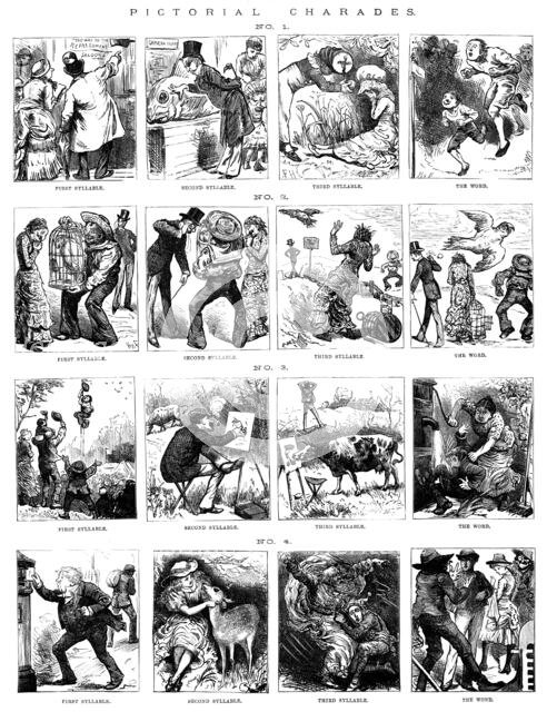Pictorial Charades, 1883. Creator: Unknown.