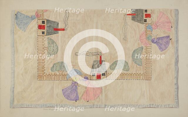 Table Cover, 1940. Creator: Edith Magnette.