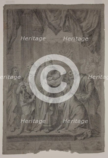 The Presentation in the Temple, 17th century. Creator: Unknown French; After Charles Le Brun (Artist)French, 1619-1690 .