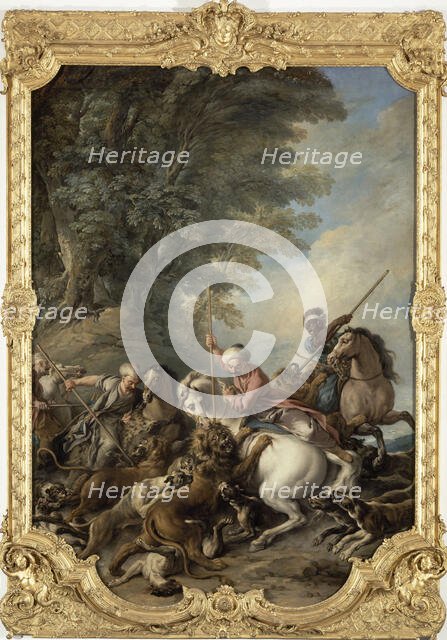 The Lion Hunt, 1735. Creator: Troy, Jean-François de (1679-1752).