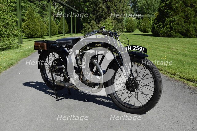 1927 AJS Big Port motorcycle. Creator: Unknown.