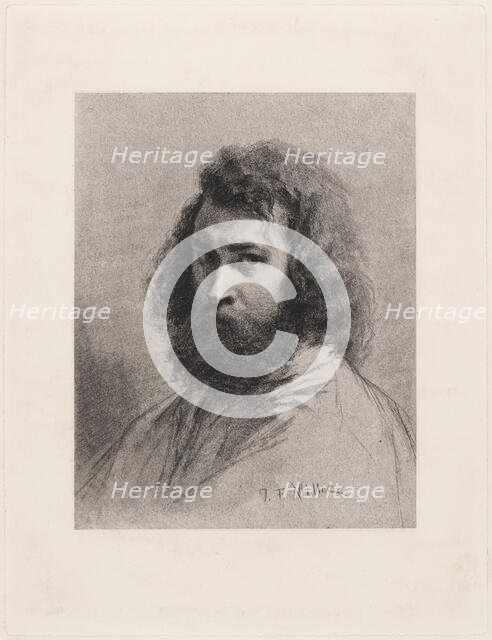 Self-portrait, c1846. Creator: Millet, Jean-François (1814-1875).