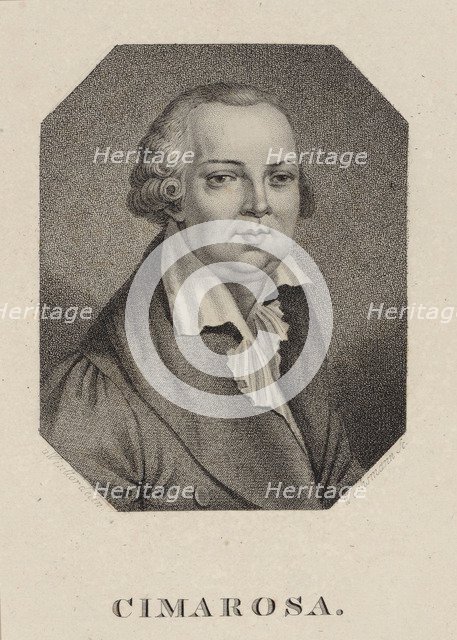 Portrait of the composer Domenico Cimarosa (1749-1801), 1820.