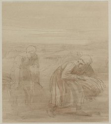 Les Glaneuses, 1800s. Creator: Alphonse Legros (French, 1837-1911).