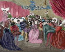 Cinderella at the ball, c1862.  Creator: Jules Fagnion.