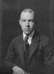 Mr. B.B. Hiskman, portrait photograph, 1918 Mar. Creator: Arnold Genthe.