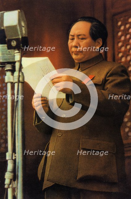 Mao Zedong, Chinese Communist revolutionary and leader, c1950s-c1960s(?). Artist: Unknown