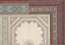 Ceiling design, Castle Blayney, second half 19th century. Creators: Jules-Edmond-Charles Lachaise, Eugène-Pierre Gourdet.