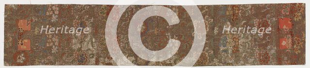 Brocade, silk. Buddhist monk's stole. Ohi, Edo period, 1615-1868. Creator: Unknown.