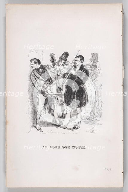 The Wedding Night from The Complete Works of Béranger, 1836. Creator: Cherrier.