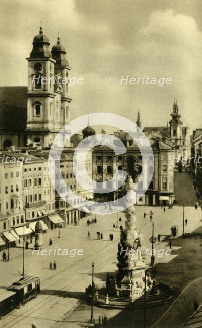 Main Square, Linz, Upper Austria, c1935.  Creator: Unknown.