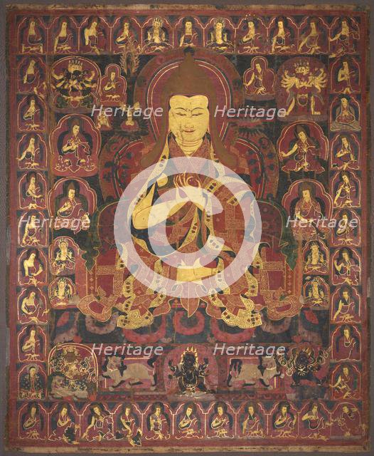 Tsong Khapa, Founder of the Geluk Order, c. 1440-1470. Creator: Unknown.