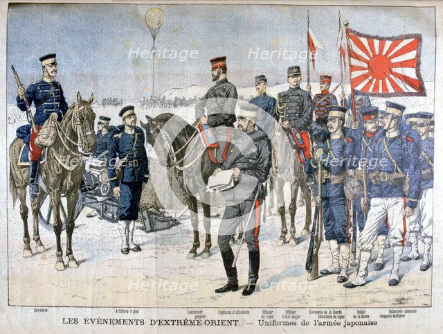 Uniforms of the Japanese Army, Manchuria, 1904. Artist: Unknown