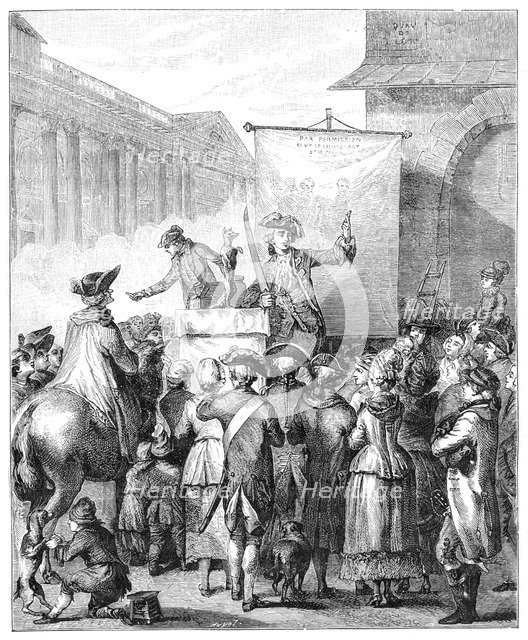 The Charlatan At The Louvre, Paris, (1885).Artist: Jean Duplessis-Bertaux