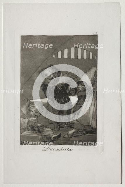 Caprichos: Hobgolins. Creator: Francisco de Goya (Spanish, 1746-1828).