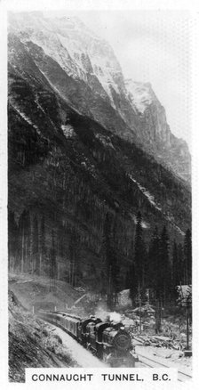 Connaught Tunnel, British Columbia, Canada, c1920s. Artist: Unknown