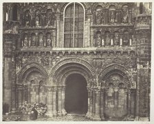 Notre Dame de Poitiers (Vienne), West Facade, 1854/55, printed 1858/63. Creators: Bisson Frères, Louis-Auguste Bisson, Auguste-Rosalie Bisson.