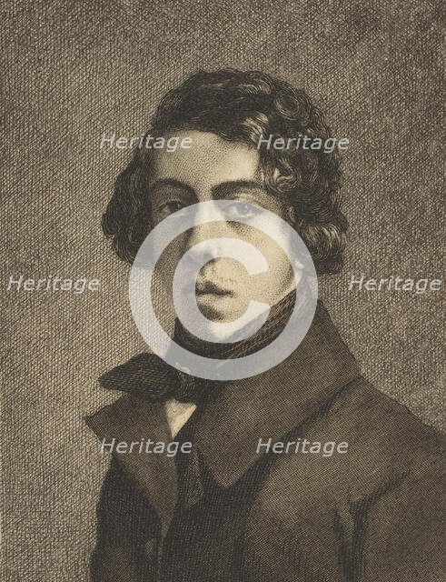 Portrait of Théodore Chassériau, 1893. Creator: Felix Bracquemond.