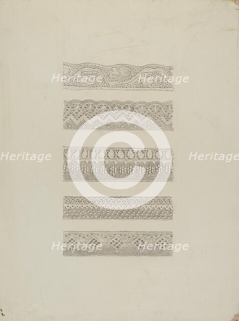 Lace Edging, c. 1942. Creator: Raymond Manupelli.