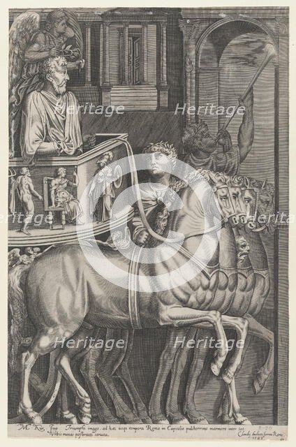 Speculum Romanae Magnificentiae: Triumph of Marcus Aurelius, 1583., 1583. Creator: Anon.