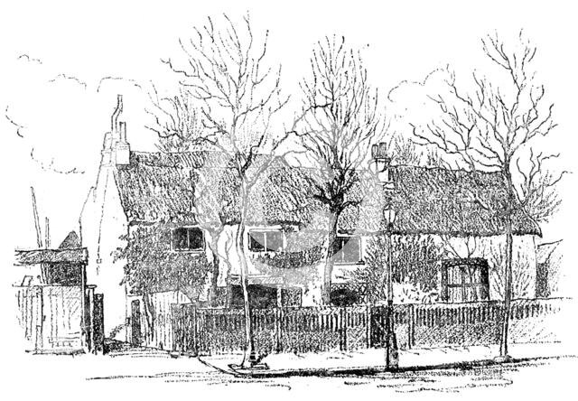 The Cottage of Miles Syndercombe, at Shepherd’s Bush Green, about to be demolished: front view, 1890 Creator: Unknown.