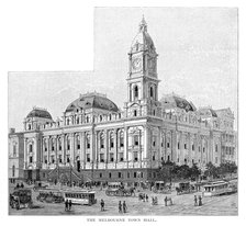Melbourne Town Hall, Victoria, Australia, 1886. Artist: Unknown