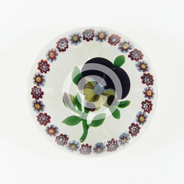 Paperweight, Baccarat, c. 1845-60. Creator: Baccarat Glasshouse.