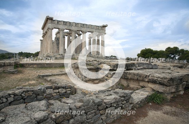 The Temple of Aphaea, Aegina, Greece. Artist: Samuel Magal