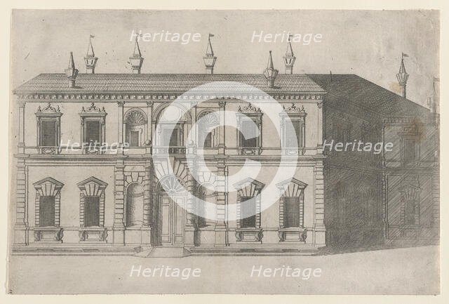 Speculum Romanae Magnificentiae: Villa di Papa Giulio, 1557., 1557. Creator: Anon.