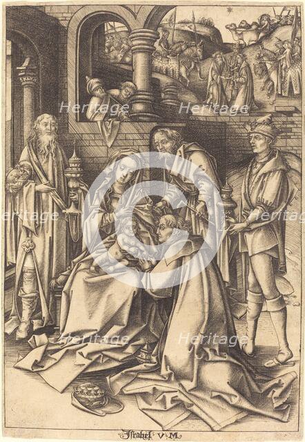The Adoration of the Magi, c. 1490/1500. Creator: Israhel van Meckenem.