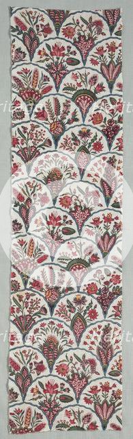 Fragment of Woodblock Printed Cotton, c. 1775. Creator: Unknown.