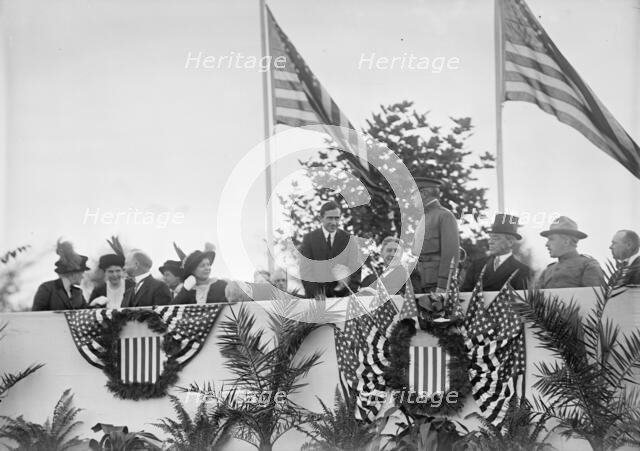 Cavalry Review By President Wilson, Washington, DC, 1913. Creator: Harris & Ewing.