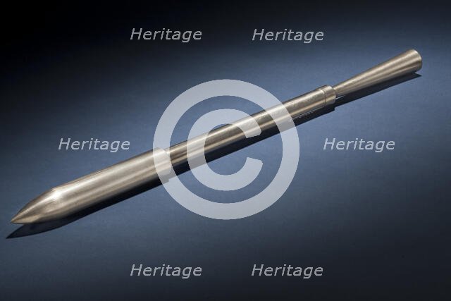 Rocket, Solid Fuel, Smokeless Powder, R.H. Goddard, 1918. Creator: Robert Goddard.