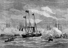 Departure of the Shah from Portsmouth, 1873. Creator: Unknown.