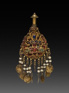 Earring with Vishnu Riding Garuda, 1600s or 1700s. Creator: Unknown.